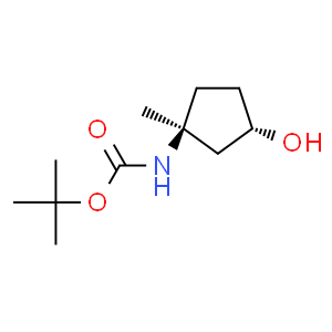 Trans 3 Hydroxy 1 Methyl Cyclopentyl Carbamic Acid Tert Butyl Ester