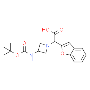 Benzofuran-2-yl-(3-N-Boc-amino-azetidin-1-yl)-acetic acid - CAS:885275 ...